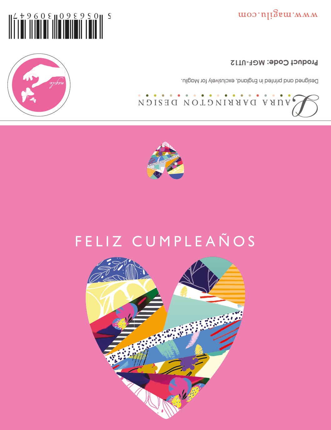 Tarjeta Feliz cumpleaños corazón