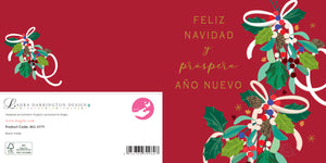 Tarjeta Feliz Navidad y próspero año nuevo