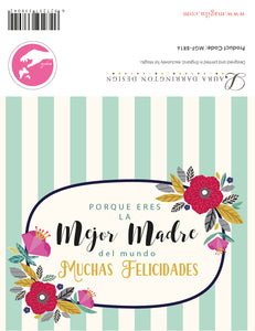 Tarjeta Día de la madre Porque eres la mejor madre del mundo muchas felicidades